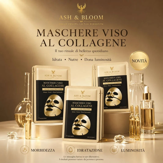 Ash & Bloom - Maschera Viso Idrogel al Collagene