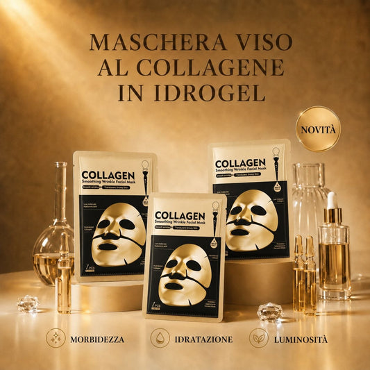 Ash & Bloom - Maschera Viso Idrogel al Collagene