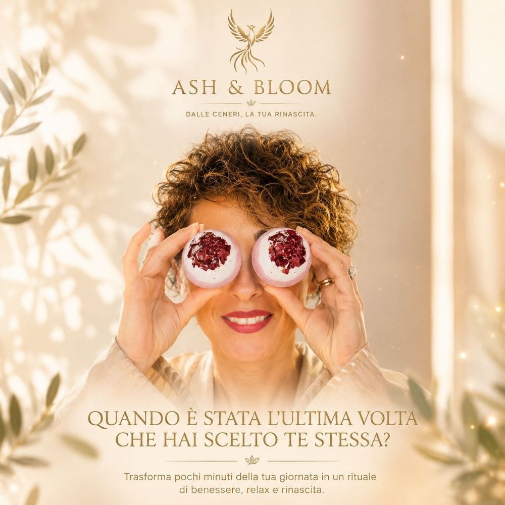 Rituale di Benessere Ash & bloom - Bombe da Bagno Effervescenti Profumate
